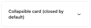 CollapsibleCard